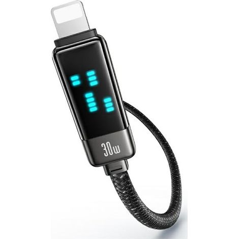 Usams USB-C auf Lightning Kabel 30W 1,2m Zinklegierung Schnelllade-Datenkabel Meteor Serie SJ743USB02 (US-SJ743) (1/5)