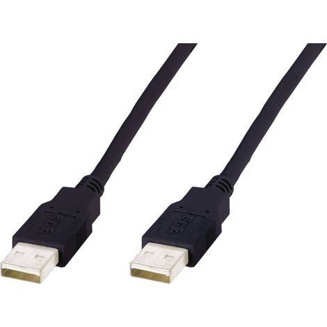 Digitus Câble USB USB-A mâle 1.00 m noir 10080004 D12048