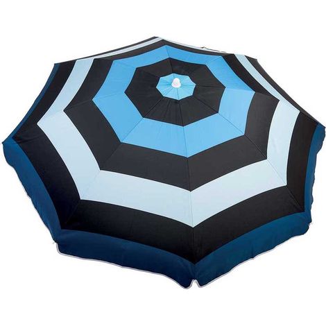 Parasol 160 cm Noir/Bleu, Multicolore, 1, 0000 x 1, 0000 cm