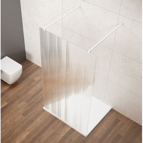 Cabine de douche autoportante VARIO WHITE, verre nordique, 900 mm (1/2)