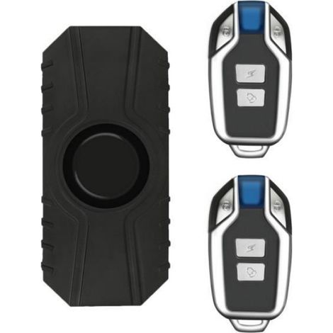 Alarme Antivol Vélo et Trottinette Sans Fil - Marque - Noir (1/4)