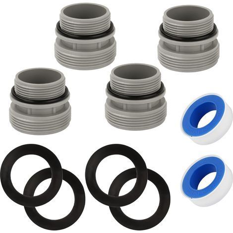 Adaptateur de tuyau de piscine 4560 – Raccord rapide 40 mm à 1 1/2' – Compatible avec pompe Hayward et Intex – Matériau ABS durable (1/5)