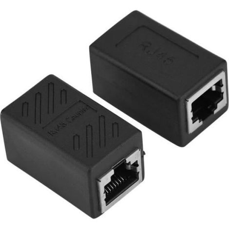 Vvikizy Ethernet LAN Adaptateur réseau LAN RJ45 femelle à femelle, coupleur, connecteur d'extension de informatique accessoire (1/4)