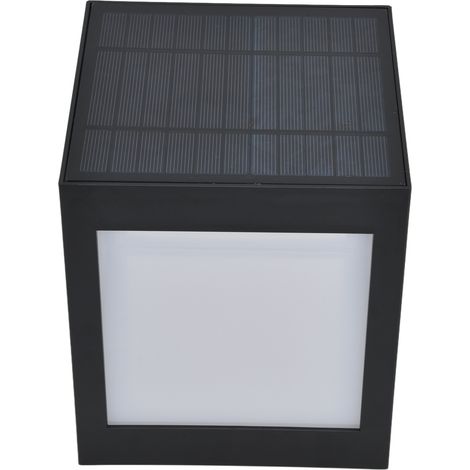 Lampe solaire pilier LED étanche en ABS pour extérieur, cour, villa, jardin, porche, éclairage d'ambiance, lumière chaude (1/5)