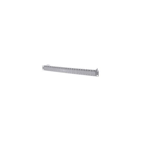 BTR NETCOM Patchfeld modul 24Port 1HE RAL7035 leer TN MPP24-7035-leer