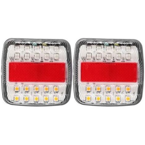 Feux de camion, feux de remorque haute luminosité 20 perles étanches et antichoc, adaptés aux camions lourds (1/5)