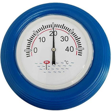 Unterwasserthermometer Große schwimmende Platte Wassertemperaturmesser-Blau-