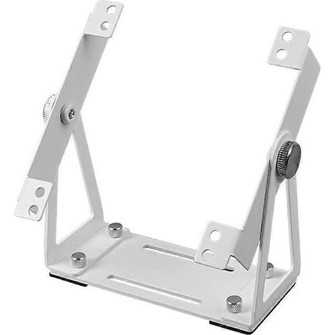 Support de fixation multifonctionnel pour ventilateurs de boîtier PC, compatible avec les ventilateurs de 120 et 140 mm, rotation à 360°, blanc. (1/5)
