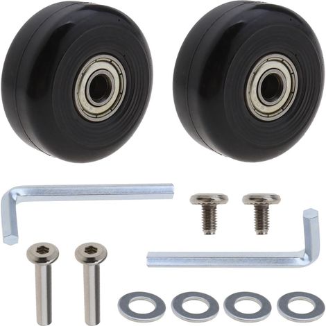Paire de bagages Valise 40 mm de remplacement réparation de roues essieux Kit de réparation (1/5)
