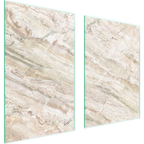 GLASSCHUTZPLATTE FÜR KÜCHE 65x52 MARMOR