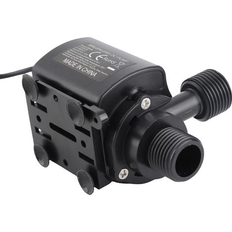 Pompe à eau sans balais DECDEAL, ultra-silencieuse, micro-pompe à eau sans balais DC12V, étanche et submersible, pour fontaine, aquarium et bassin, débit de 800 L/h, puissance de 15 W, hauteur de refo (1/5)