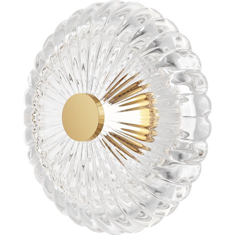 Applique Art Déco oro vetro rigato LED 8W Amulet Maytoni (1/2)