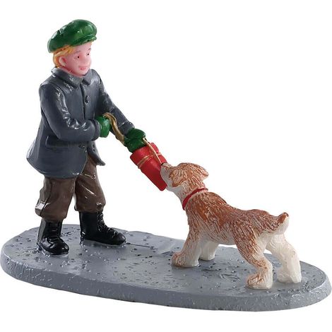 Tiro alla fune, personaggi per villaggio di Natale in Poliresina