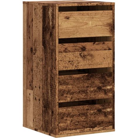 Maison Exclusive - Cassettiera Angolare Legno Antico 40x41x76 cm Legno Multistrato