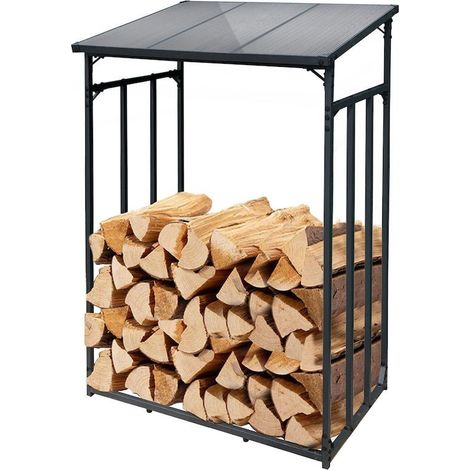 Range Bûches Extérieur 130 X 70 X 185 . Idéal rangement bois de chauffage (1/3)