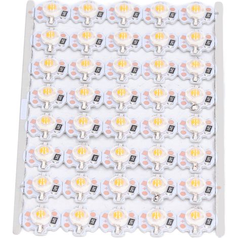 Lot de 40 LED SMD 12V haute luminosité, puce 1W sur plaque aluminium, lumière rose pour bricolage, atelier, lampe de projecteur, lampe frontale, spot mural, maquette, éclairage auto (16mm-12V) (1/5)