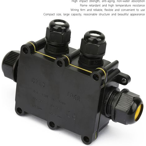 IP68 Boîte de dérivation imperméable coffret électrique bornier de raccordement câble 4 voies (1/5)