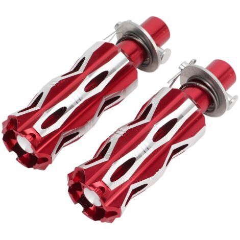 CNC-gefräste hintere Fußrasten für Motorräder, Pedale aus Aluminiumlegierung, rot (1/5)