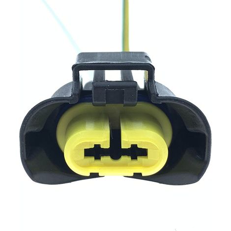Ceramic automotive headlight socket H1H3H4H7H8H9H119005/9006, fog light socket, bulb base, lamp holder -- H11 Yellow
