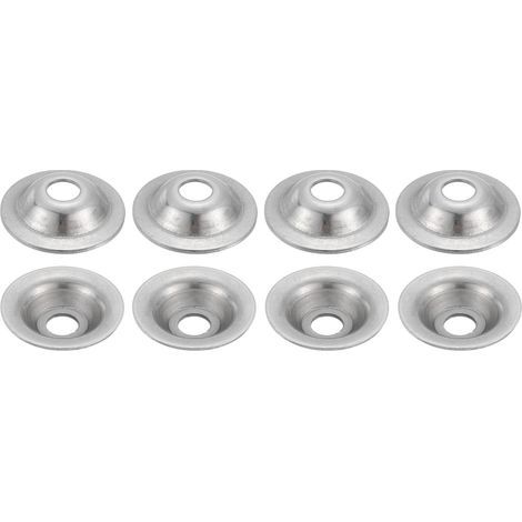 8 Pcs M10 Rondelles Inox 2x40mm Acier Inoxydable 304 Rondelle d'Arbre pour Meuleuse d'Établi, Polisseuse à Brosse Métallique, Argenté (1/5)