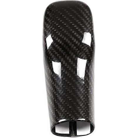 Cache arrière de protection pour pommeau de levier de vitesse Toyota, fibre de carbone noire (1/5)