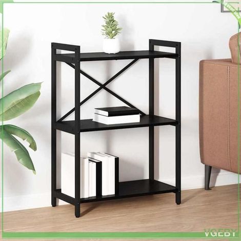 Bibliothèque - Chêne noir - 60 x 30 x 83 cm - Bois d'ingénierie - Pieds réglables (1/5)
