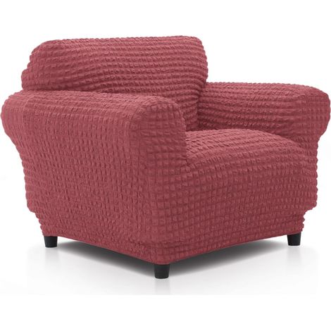 Housse de Fauteuil Super élastique Universelle de 70 à 110 cm Modèle BUFALI Corail Housse idéale pour Toute Forme de Fauteuil Protecteur en Tissu Jacquard 3D Toucher Coton (1/5)