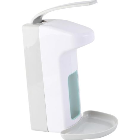 Distributeur de Savon Liquide Mural sans Percage Actionné Coude pour Lotions et Savons Cuisine Salle de Bain (1/5)