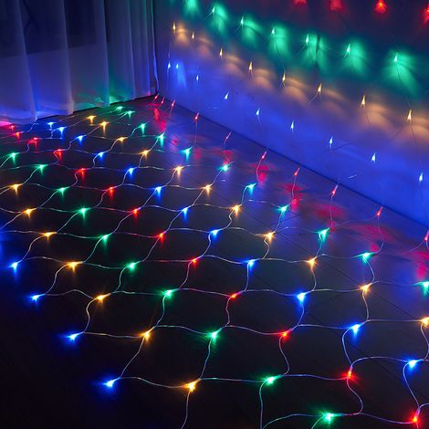 Randaco Rete di Luci a LED, LED Catene Luminose 8 Modalità Impermeabile Energetico, Dimmerabile per Casa GiardinoTerrazza DIY RGB 3x2M (1/5)