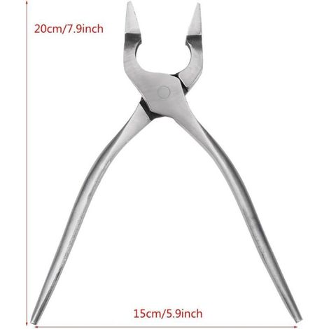 Pince à border le cuir professionnelle – acier trempé haute résistance – pour maroquinerie artisanale (sacs, ceintures) – 1 pièce (1/4)