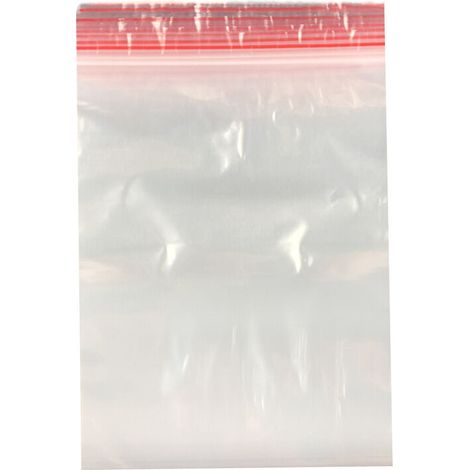 Lot de 100 sachets à fermeture à pression - 25 x 35 cm - En plastique - Fermeture à pression - 40 tailles au choix (1/5)