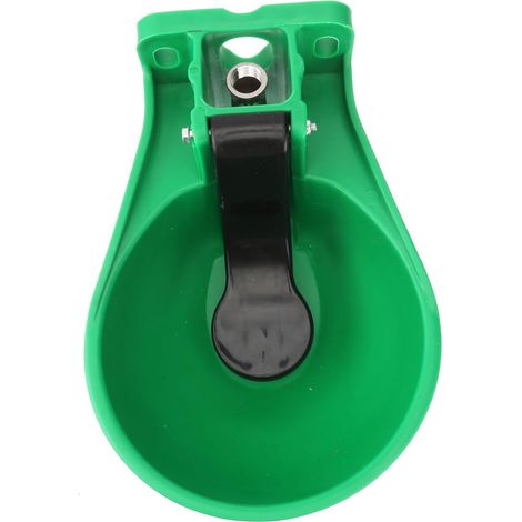 Abreuvoir pour Bétail Automatique, Bol en Plastique Noir et Fer  Compatible Chevaux et Porcs, Modèle à Valve Cuivre, Format Très Grand, Résistance à L’usure (1/5)