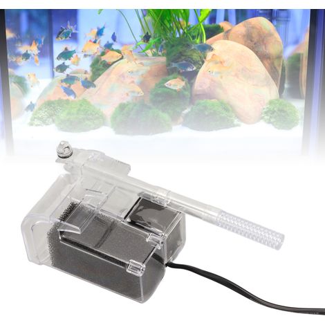 Filtre Mural Cascade Externe pour Aquarium Pompe à Oxygène Petite Tortue Filtre à Ouate Traitement Film Huileux QL-609 Non Inclus 220-240V-AUTRES (1/5)
