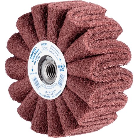 PFERD TOOLS POLINOX Vlies-Schleifrad PNG Ø 125x50 Gewinde 5/8-11 A280 für Feinschliff und Finish 2 Stk (1/5)