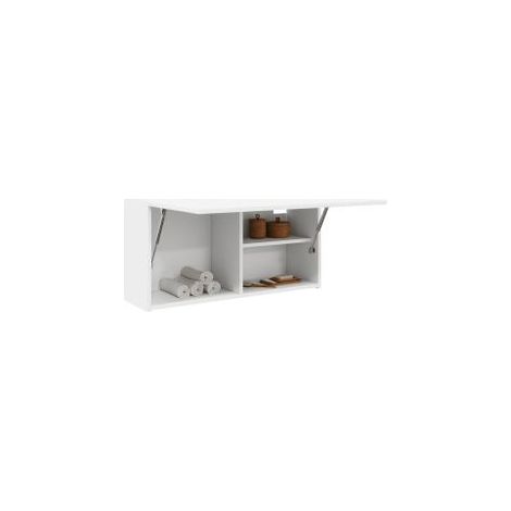 Armoire murale de bain blanc 80x25x40 bois d'ingénierie (1/5)