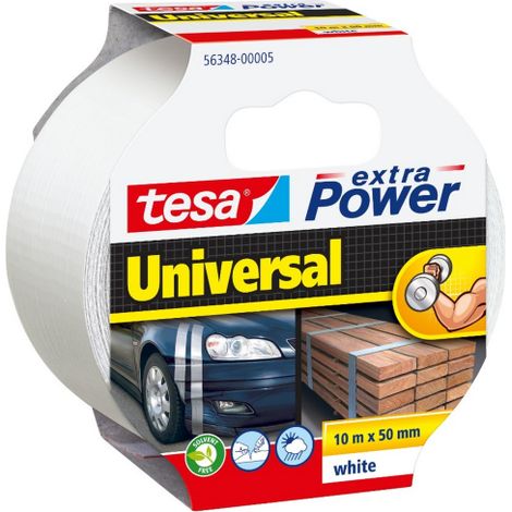 Tesa American tape extra power blanc 3 couches mm 50x10 mt adhe'rent re'sistant a' l'eau