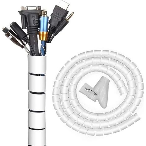 Système de gestion des câbles - OKZ - Diamètre 22 mm - Longueur 3 m - Flexible - Polyéthylène - Trous pré-percés (1/4)