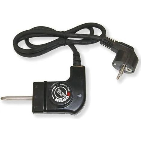 Câble Thermostat Universel - 1 Pièce - Plancha Électrique - 5 Niveaux 0-280°C - 250V 10A 2000W - Noir (1/5)