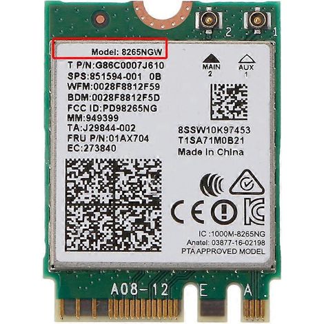 Dualband-WLAN-AC-8265-8265AC-NGFF-WLAN-Karte für Intel 8265NGW für M.2 NGFF (1/5)