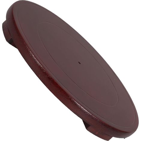 Socle Rond en Bois Élégant pour Aquarium, Plante ou Statue, Support Stable et Facile D'entretien, pour Salon ou Bureau (1/5)