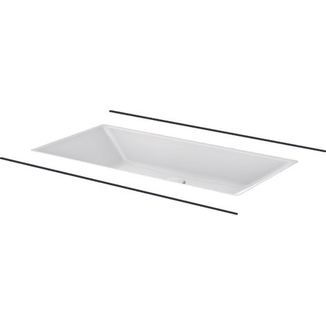 Betteloft Lavabo encastré à poser, sans trou de robinet, A231, (1/5)