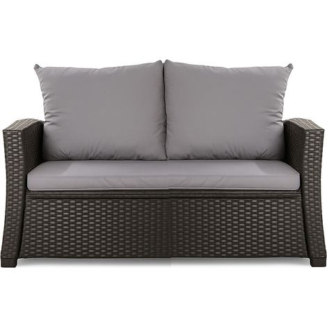 Coussins de canapé meubles de jardin en résine tressée Gris, Coussins balançoire d'extérieur 130x60x50cm Coussin de banc extérieur -Mix (1/5)