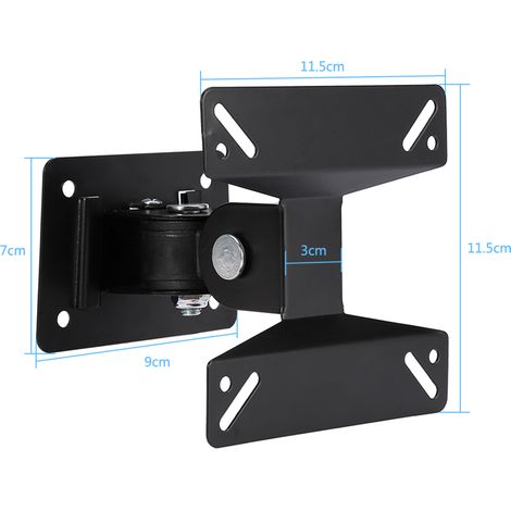 Support mural universel inclinable pour écrans LCD de 14, 15, 17, 19, 22 et 24 pouces (1/5)