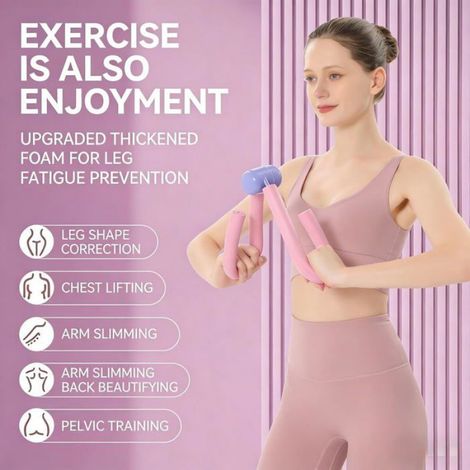 Appareil Exercice Cuisses Internes et Périnée - Équipement Fitness Maison pour Jambes Bras Tonification Corps Lilas (1/5)