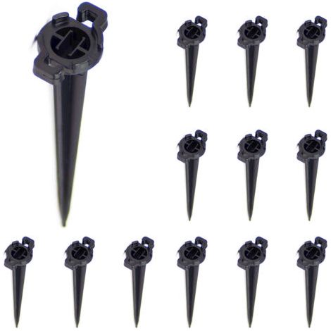 BUNTHAUS 13pcs 4.5in Ground Nail Insert Plastic Garden Lawn Garden Pack (1/5)