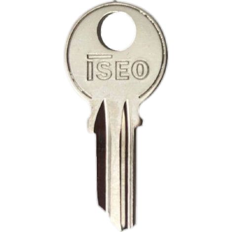 CHIAVE OTTONE NICHELATO '020069' lunghezza 21,3 mm - 3 spine- 10 pezzi  - ISEO