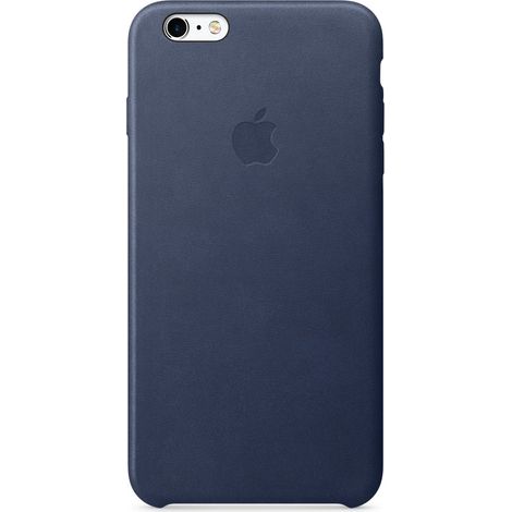 Apple Coque en cuir iPhone 6s Plus - Bleu nuit (1/4)