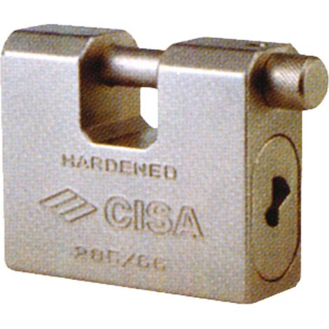LUCCHETTO RETTANGOLARE IN ACCIAIO CON CHIAVE LIM CISA 75 mm (1/2)