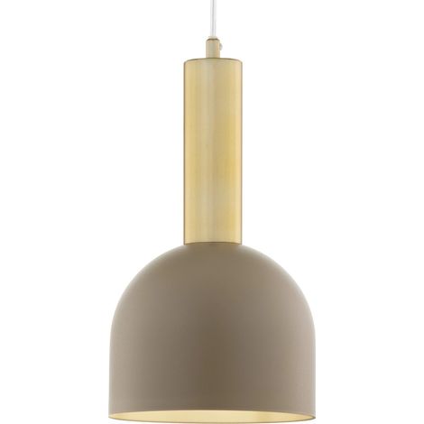 Suspension élégante VITRUM GOLD Sigma Lighting beige et doré, abat-jour cloche, 1xE27, 15 W (1/3)