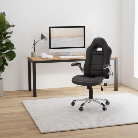 Chaise de Bureau en Similicuir Noir 50 x 50 x 120 cm (1/5)